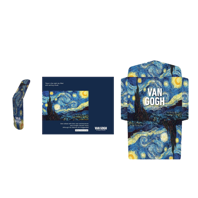 3 в 1 подарочная магнитная закладка Vincent van Gogh со Звездной ночью
