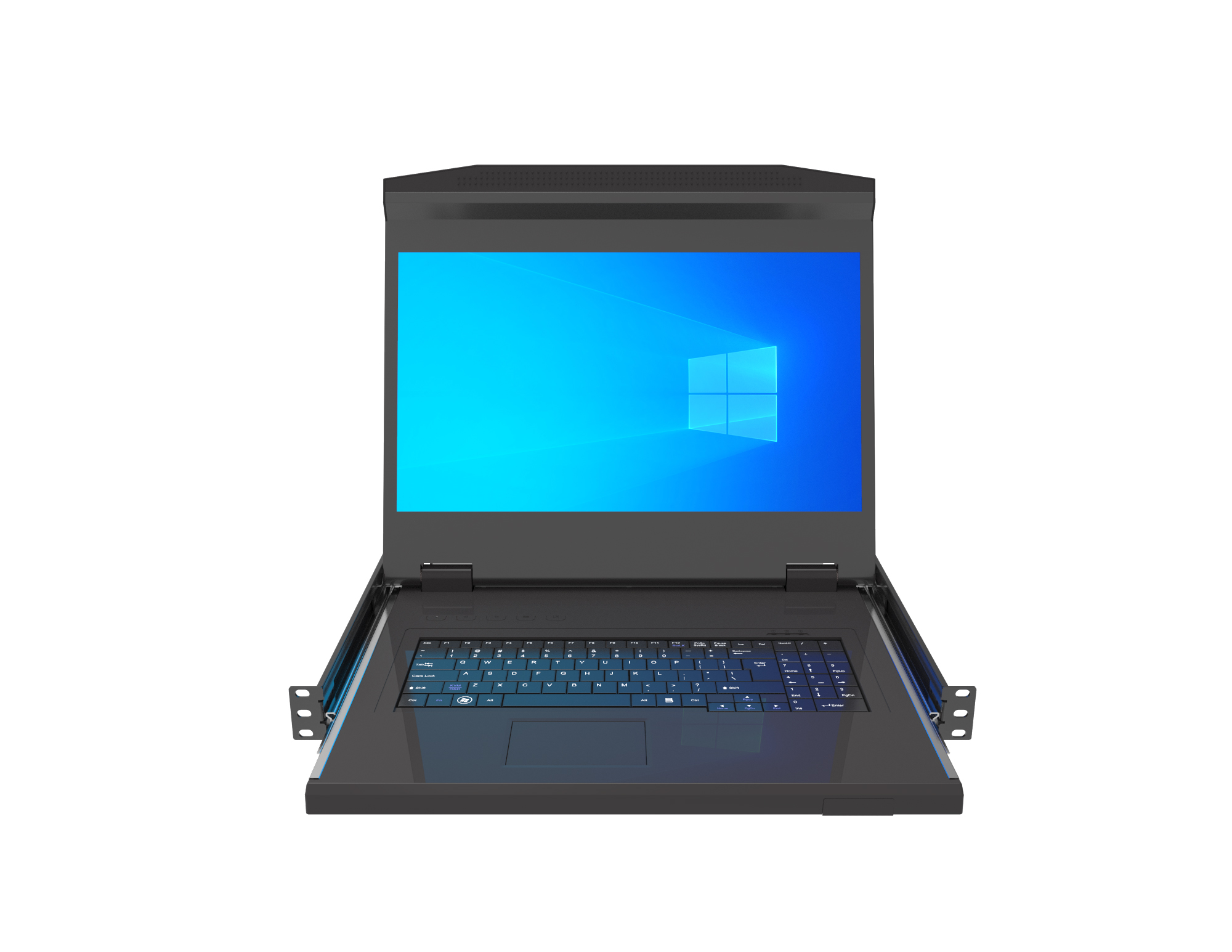 16 порт VGA 1U KVM переключатель с 18,5 "ЖК-монитор стоечный сервер KVM для серверный шкаф