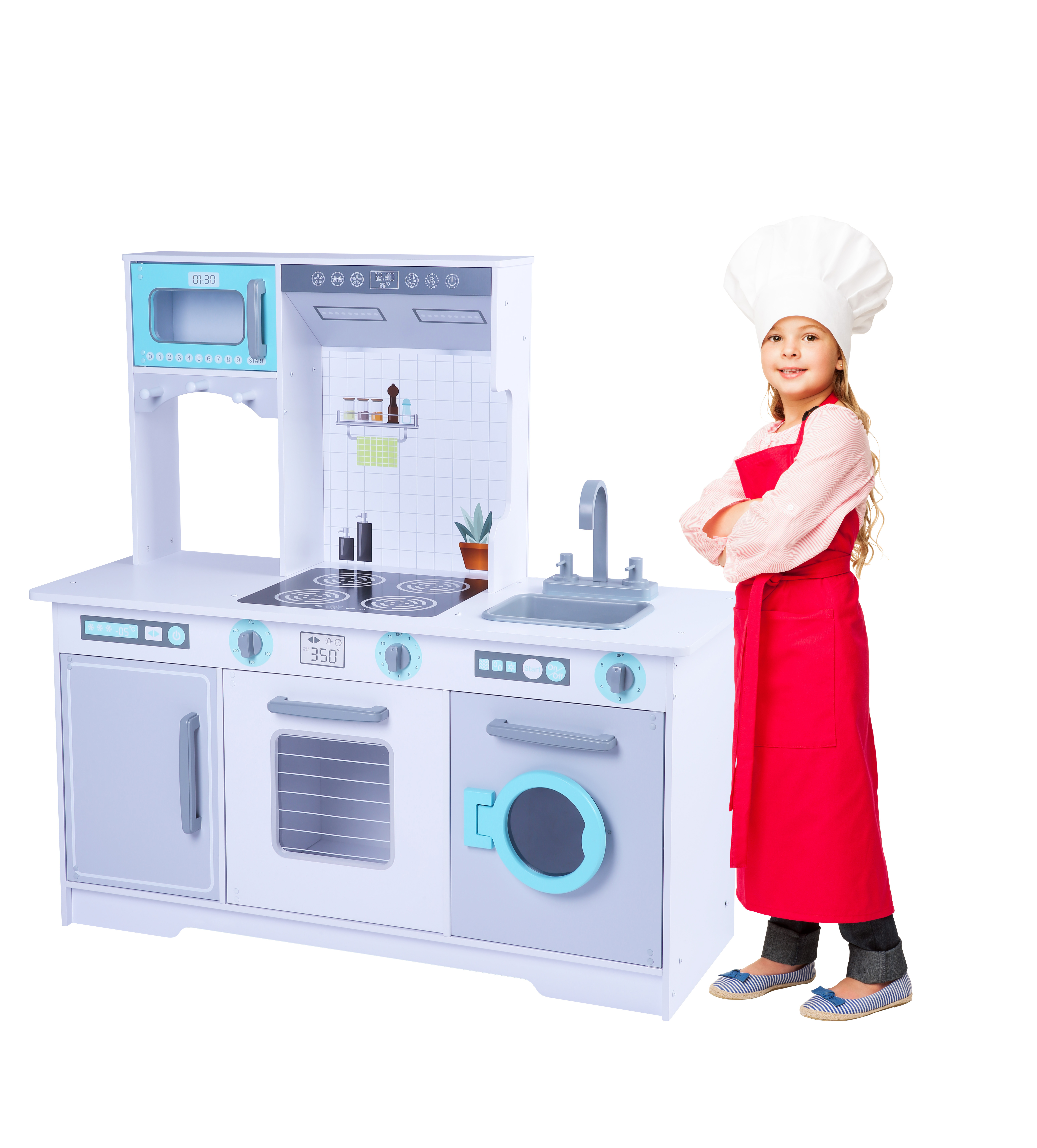 Обучающие игрушки, ролевая игра, имитация, Большая деревянная кухонная игрушка для детей
