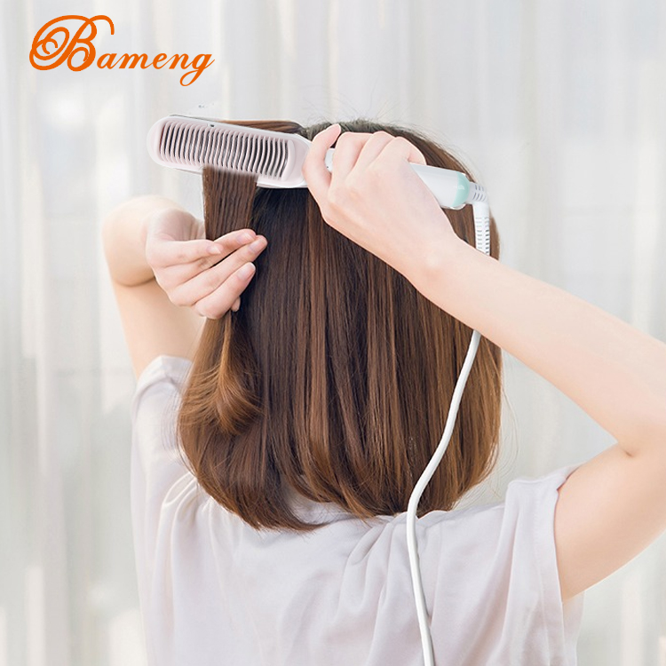 Professional best hair straightener brush electric permanent hair straightening comb
