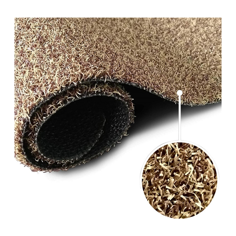 Indoor outdoor waterproof scrape mud and dirt 100%PP grass pile entrance door mat anti-slip PVC grass mat roll