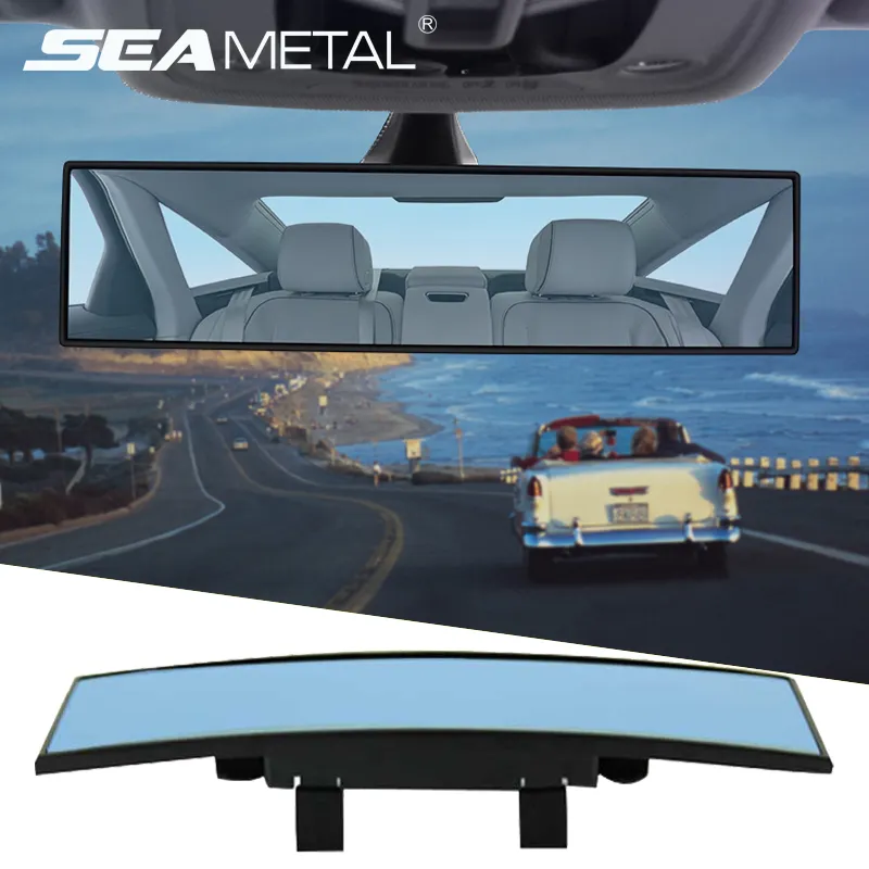 300mm Car Interior Universal Auto Rear View Mirror Anti-glare Wide-angle Surface Blue Mirror Vehicles Rearview Mirror Accessory