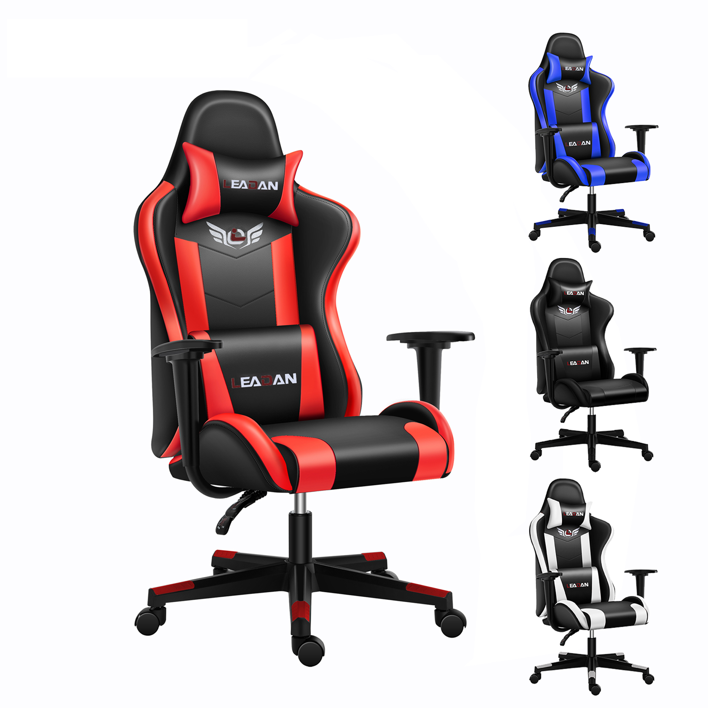 Роскошное игровое кресло 2021, черное игровое кресло dxracer с тканевым основанием и индивидуальным логотипом, 1 шт., 2020, Сальвадор со светодиодной подсветкой