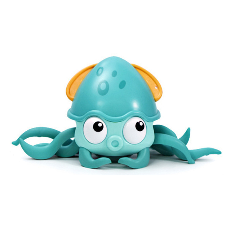 Lovely design 2in1 walking baby shower wind up octopus clockwork bath toy