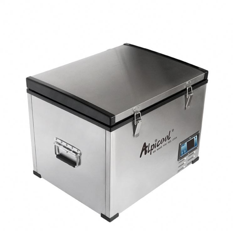 Холодильник Alpicool BD45 2021 для морской рыбалки, 45 л, мини-морозильник 12 В, портативный холодильник с солнечной батареей, хорошая производительность