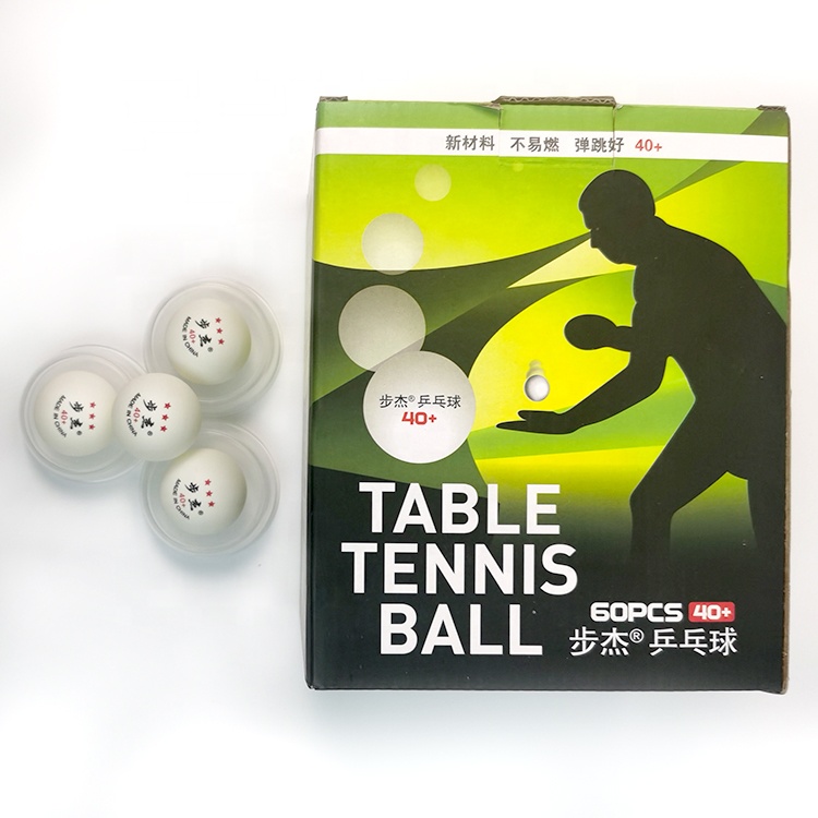 Made in China 60 Pcs Eco-friendly Pin Pon Table Tennis Balls 1-3 star Color Box High Quality For Training or Entertainment