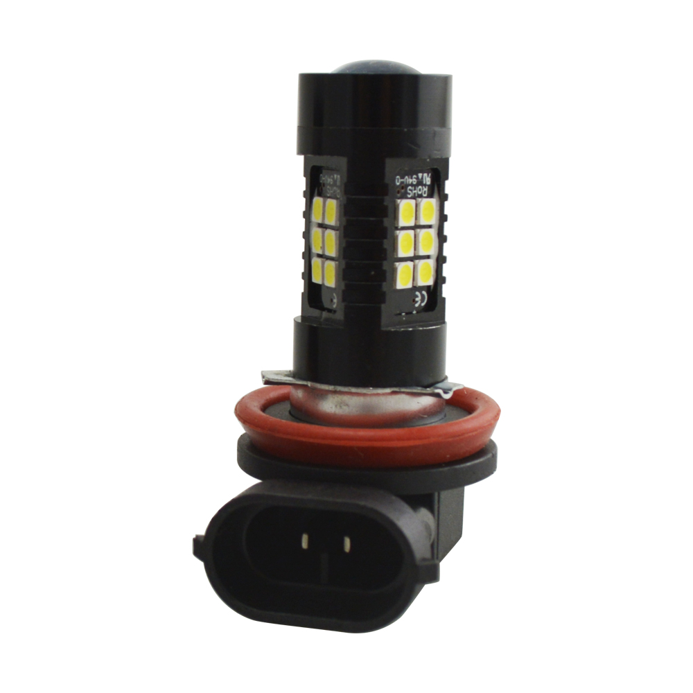 Суперъяркая автомобильная светодиодная противотуманная фара 12 В 21smd 21LED 3030 без ошибок, автомобильная светодиодная фара H8 H9 H11
