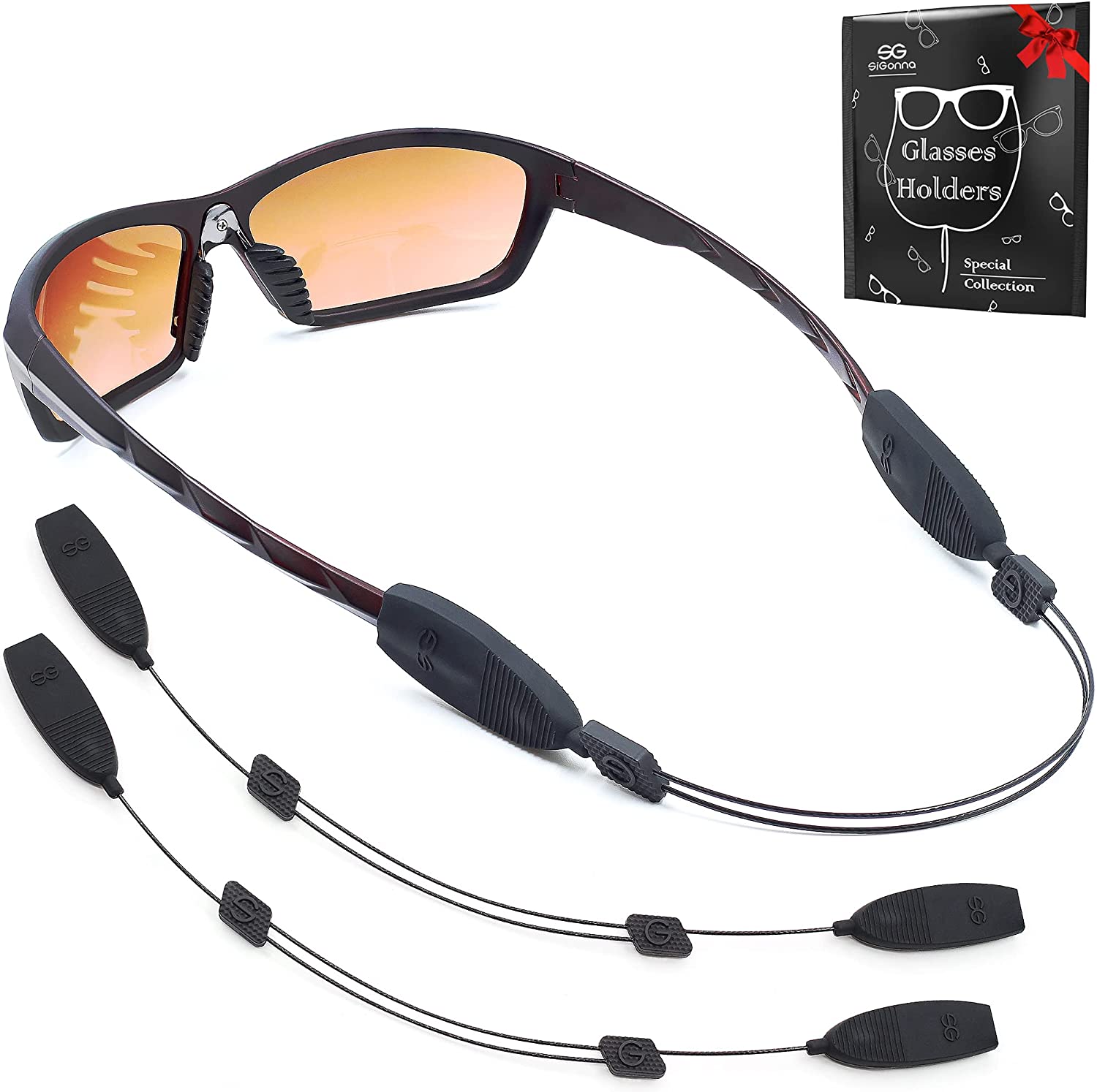 14 inch Eye Glasses String Strap Holder - No Tail Glasses Strap - Adjustable Eyeglass Strap
