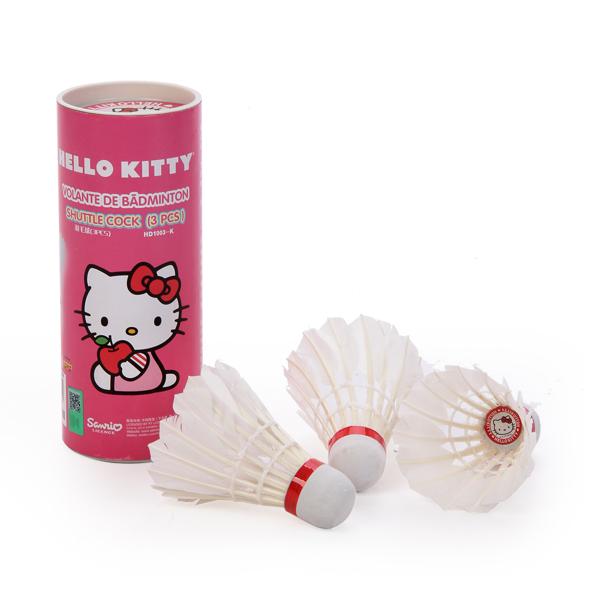 Hello Kitty 3x Волан для бадминтона хорошее качество легкий вес для мальчиков и девочек студенческий спортивный тренажер