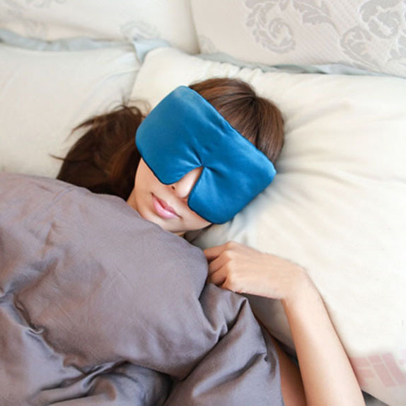 Custom Wholesale Natural weighted satin eyemask sleeping 16mm 100% mulberry silk eye mask