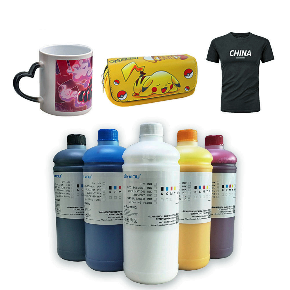 Чернила на водной основе CMYK + белый dtf принтер dtf чернила cmyk для переноса футболок ПЭТ пленки