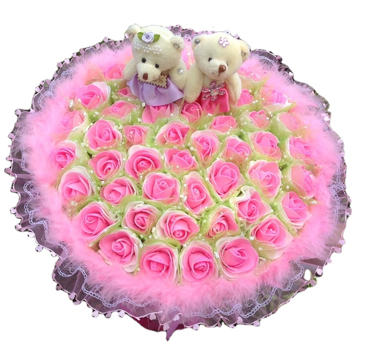 Xingsheng Romantic 44pcs Mini Dried Flower Bouquet Artificial Flower Wholesalers Valentine Gifts For Girlfriend