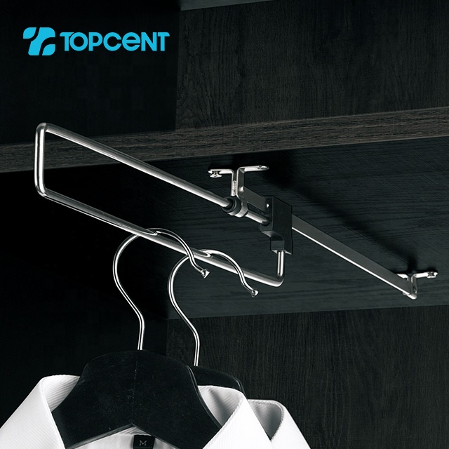 Topcent pull out wardrobe accessories display clothes rack