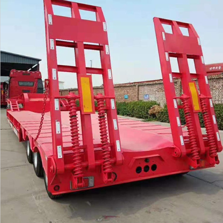Наша команда: Heavy Duty 3 валовые трейлеры с низкой платформой 60 80 100 тонный низкорамный полуприцеп грузовика