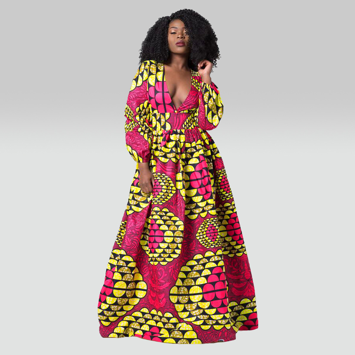 Yibaoli African American african print dress 2021 for women clothing African dress