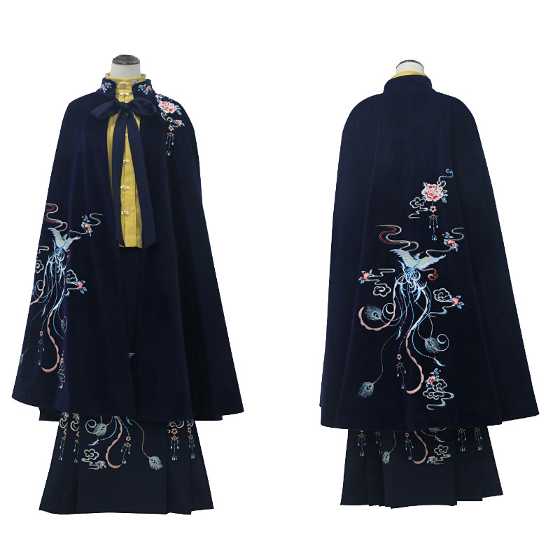 Черное Красное повседневное Оригинальное красивое традиционное платье Hanfu