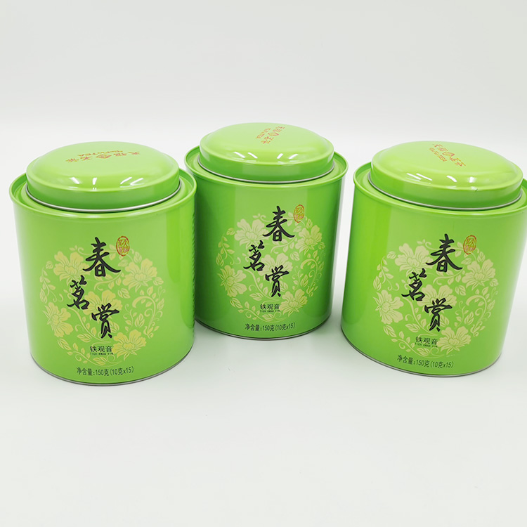 High-quality Tea Packaging Cylinder Tinplate Cans For The Wholesale Price