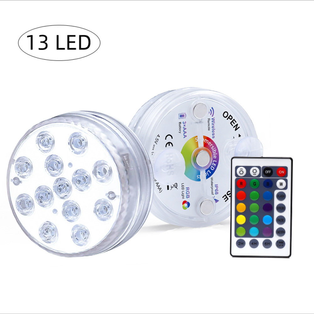 GFLAI Hot Selling Suction Cup Magnet Waterproof Underwater LED Pool Lights for Aquarium Fountain Vase