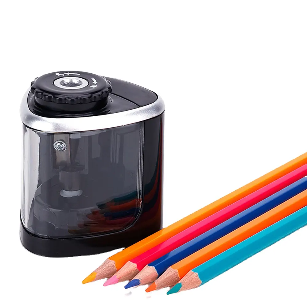 Electric Auto Pencil Sharpener Battery Operated Electric Switch Pencil Sharpener For 6-8mm Pencil School Office Home Stationery