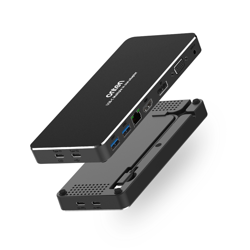 Алюминиевый концентратор Usb C 9 в 1 с HD RJ45 адаптером для ноутбука Тип c 9 портов концентратор sd кардридер usb c док-станция