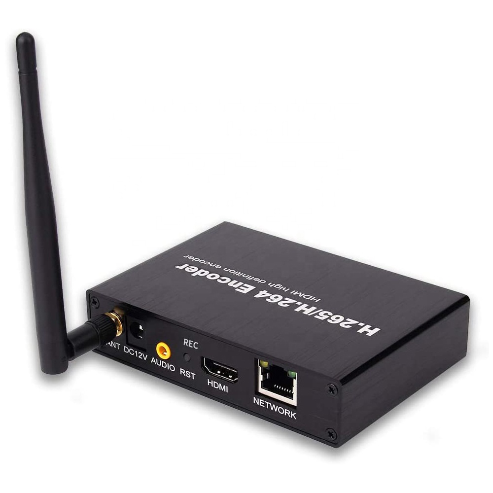 Кодировщик видео 1080P WIFI H.265 для потоковой передачи IP-видео с поддержкой RTSP, HTTP,DNS,RTMP,TS, протокол DHCP