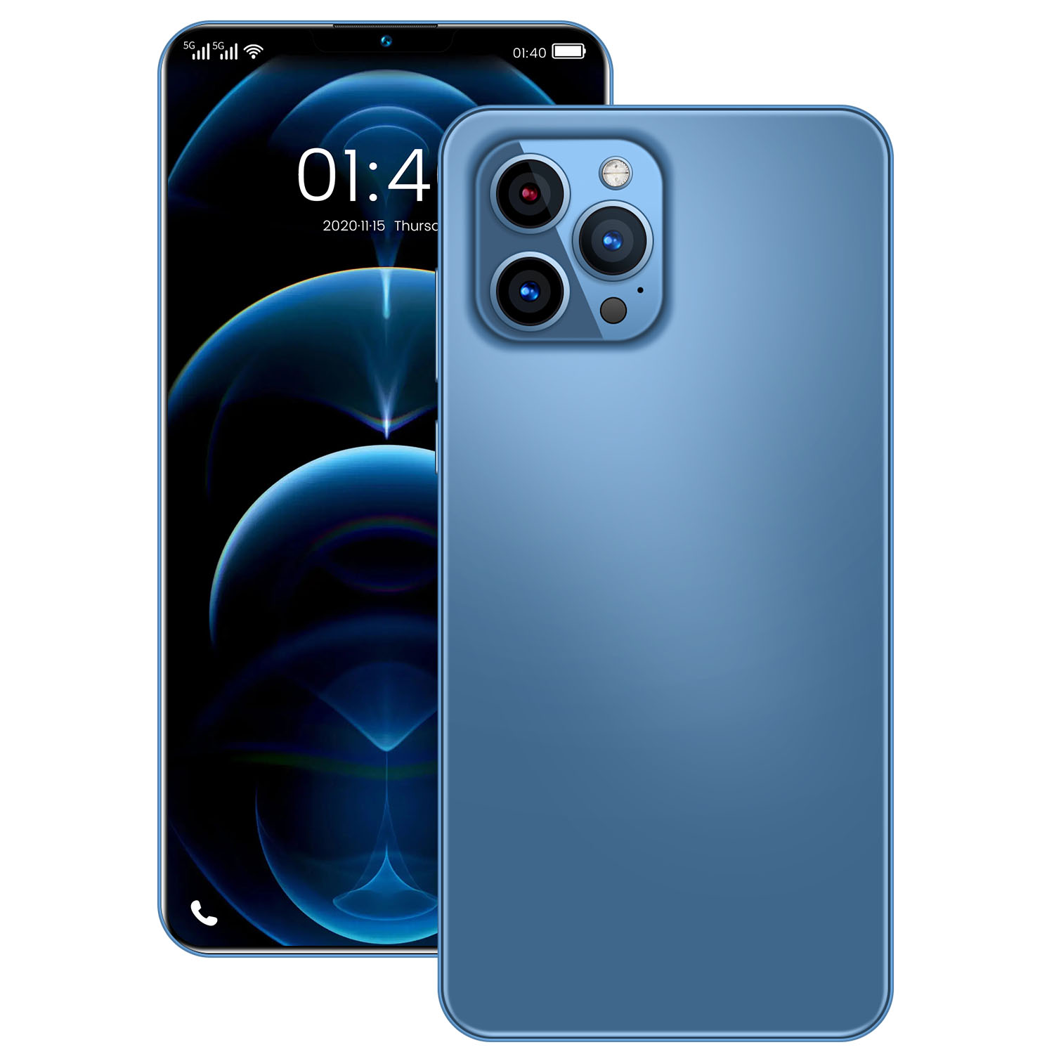 Мобильный телефон Phone12 Pro Max, 512 ГБ, распознавание лица, разблокировка по отпечатку пальца, сотовый телефон с поддержкой двух карт, смартфон с двойным режимом ожидания