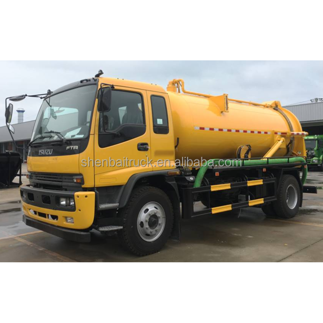 ISUZU FTR 10 куб. М многофункциональные канализационные машины вакуумные канализационные всасывающие грузовики