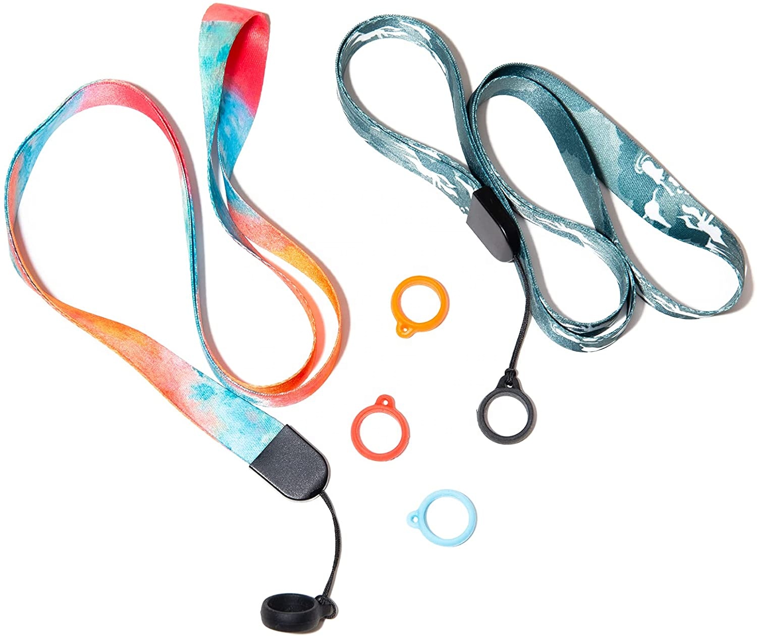 Custom vape Lanyard with Anti-Lost Silicone Rubber Ring Multipurpose Carrying Kit for Pod Pens Pendant Holder Lanyard