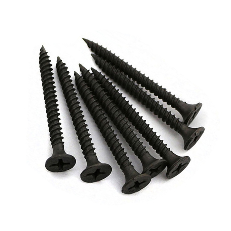 Flat Head Self-tapping Hard Black Cross Ash Phosphorus Drywall Screw Bugle Head Wood Screw Gypsum Screw