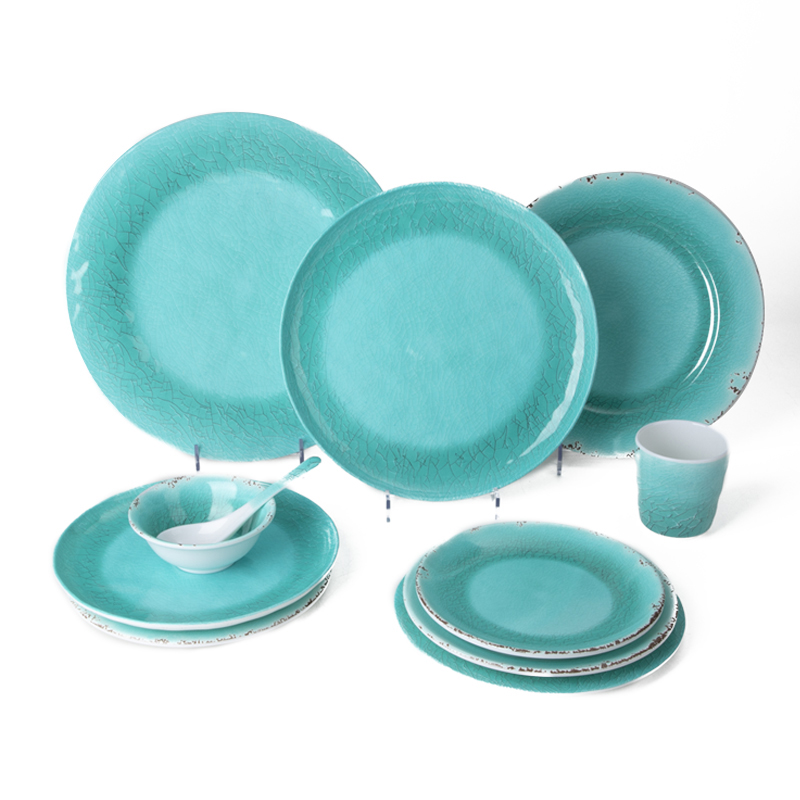 Break & Chip-Resistant номер Essentials Indoor/Outdoor Turquoise 10,25 "меламин Dinner Plate