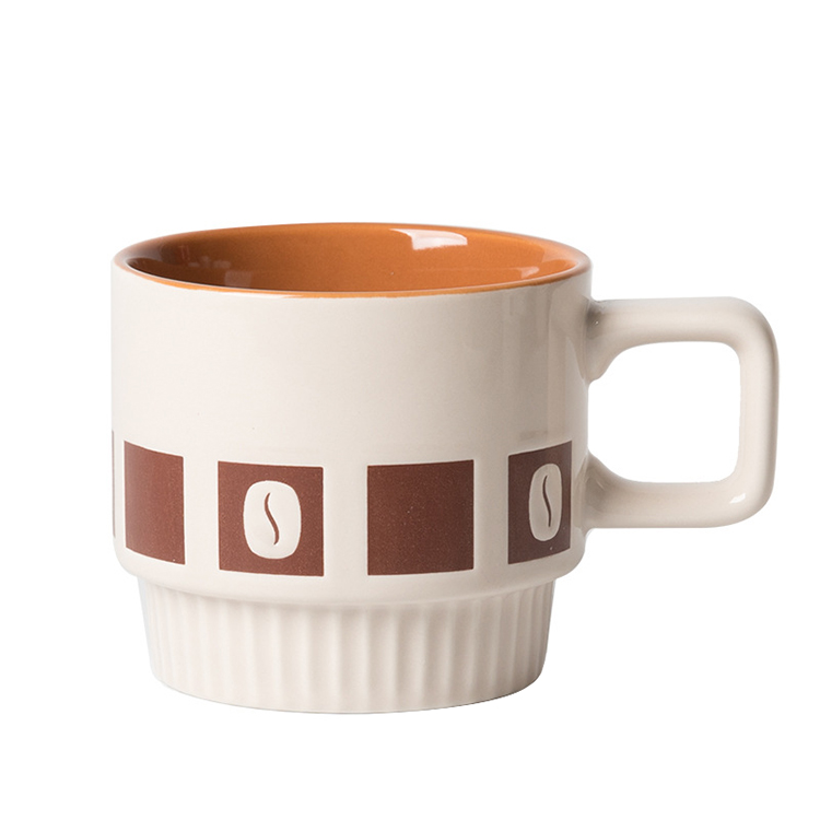 Pull Flower Water Cup Set Mug Wholesale Coffee Cups With Handle Nordic Mug Ceramic