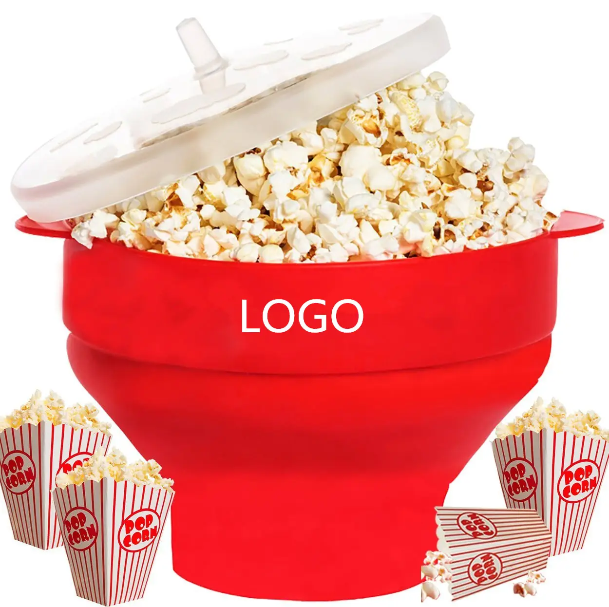 High Quality BPA FREE Microwave Collapsible Silicone Popcorn Popper Maker