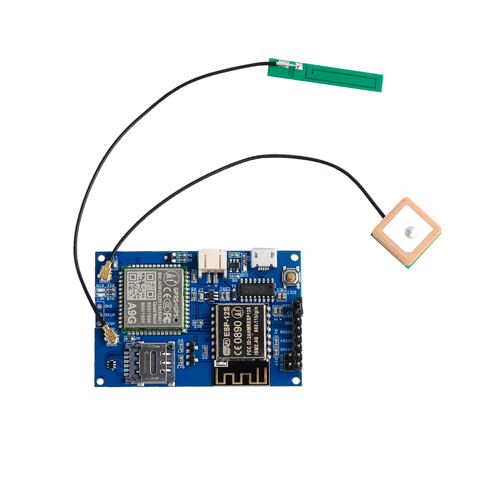 ESP8266 модуль Wi-Fi ESP-12S A9G GSM/GPRS + GPS IOT узел при активном ВСП GSM антенна