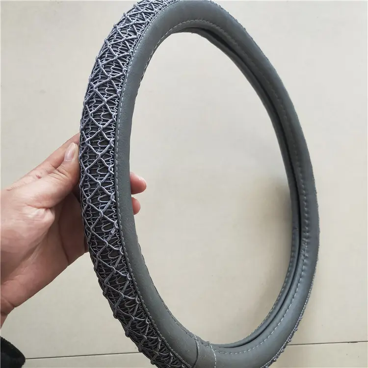 Factory wholesale knotted pvc steering wheel cover