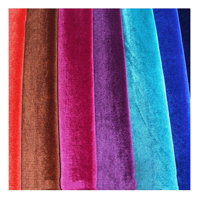 garment velvet/Elastic velvet/spandex velvet fabric/4 way elastic