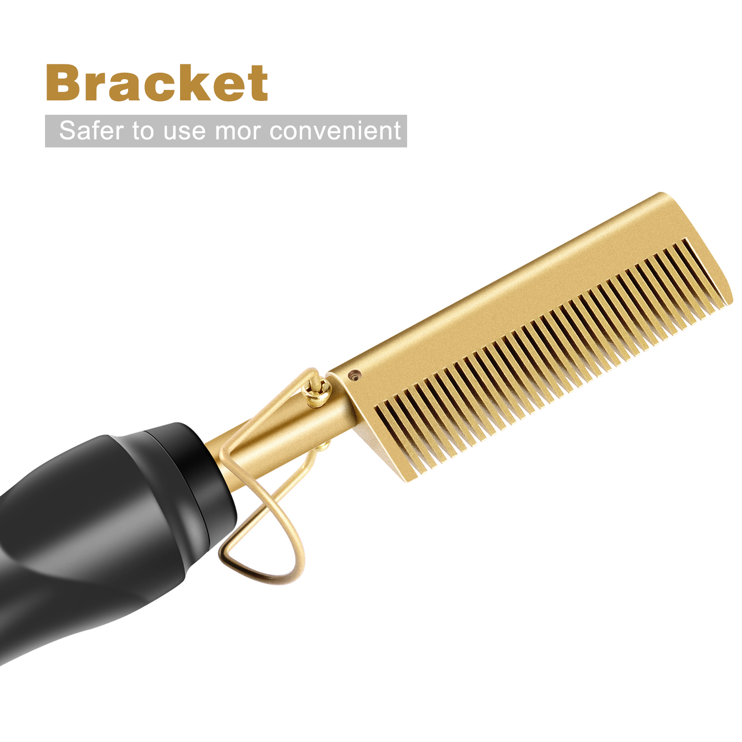 2020 Hot Sale Beauty New Designed Ceramic Flat Iron Straightener Heating Comb