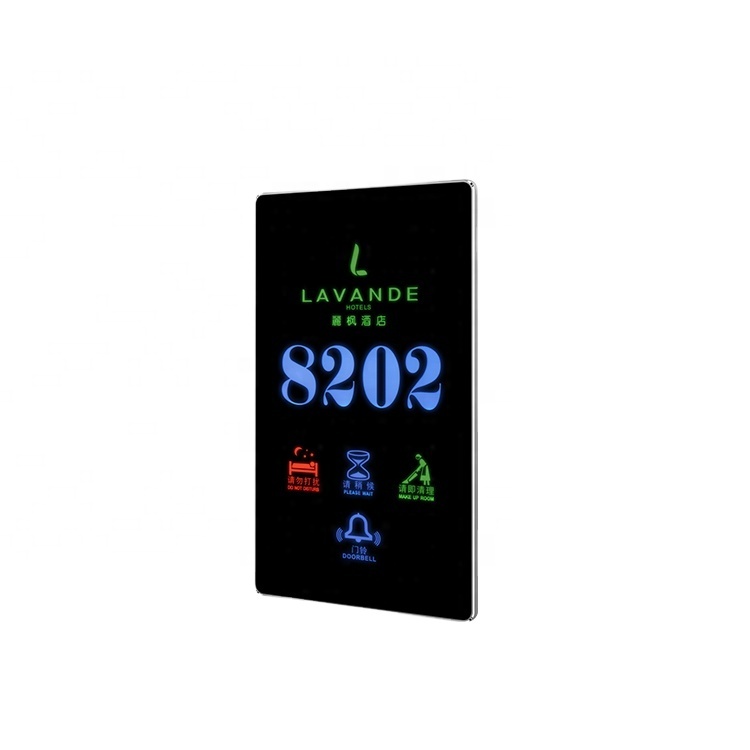 Touch Switch With Glass Panel Do Not Disturb Sign Doorbell Light