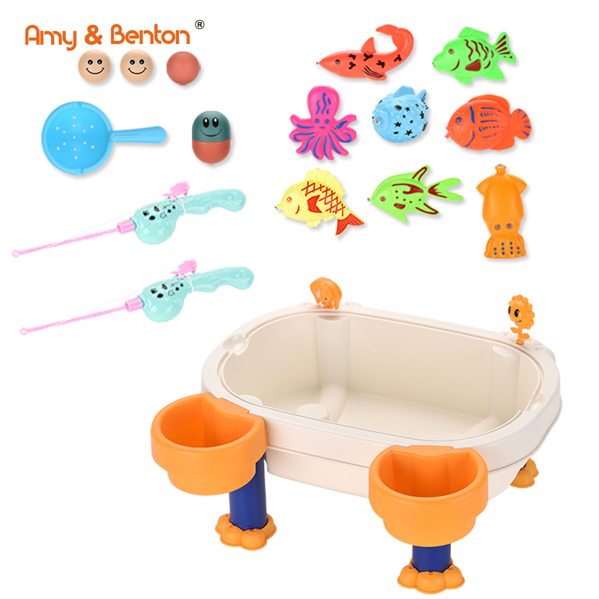 Развивающая летняя водная игра, магнитная рыболовная настольная игра, игрушки, детский набор игрушек для ванной