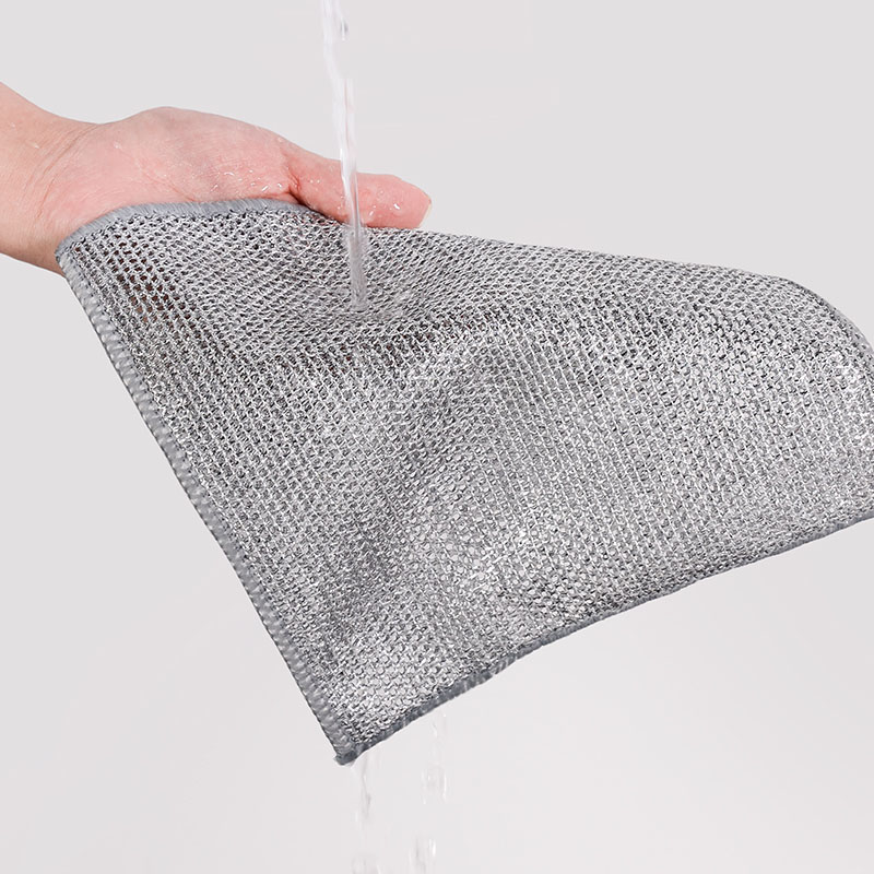 2024 New Kitchen Cleaning Cloth Multipurpose Non-Scratch Wire Dishcloth Soft Wire Dishwashing Rags