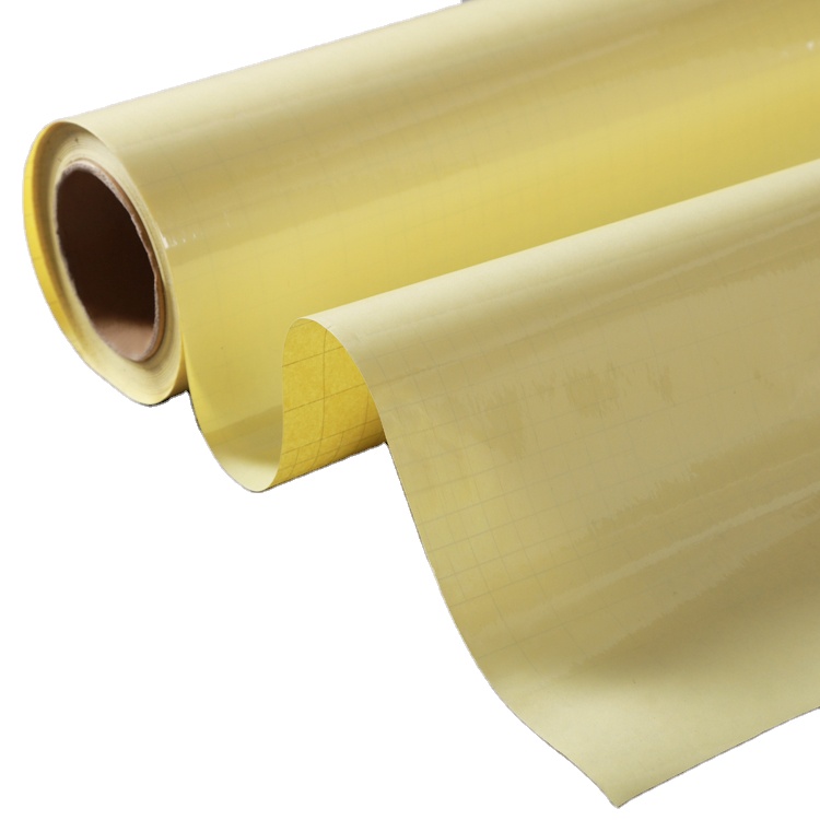 Waterproof Yellow Paper Double Sided PVC Self Adhesive Cold Laminating Film