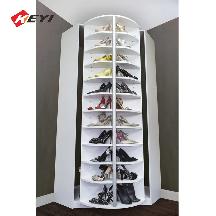 Wholesale  Revolving Shoe Rack Cabinet With  Rotating Rack