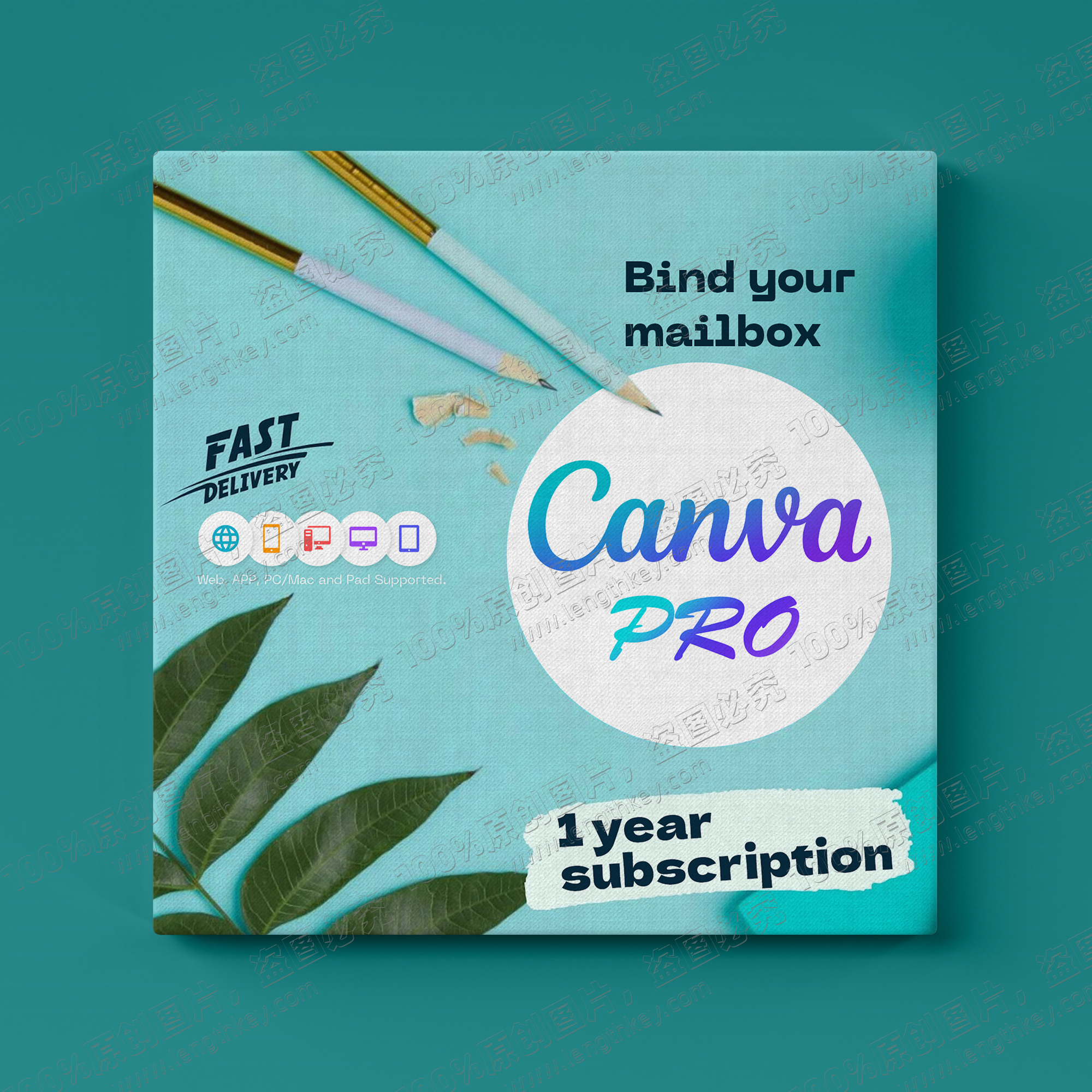 Canva Pro частный аккаунт 1 год официальная оригинальная электронная почта доставка программное обеспечение для онлайн графического дизайна