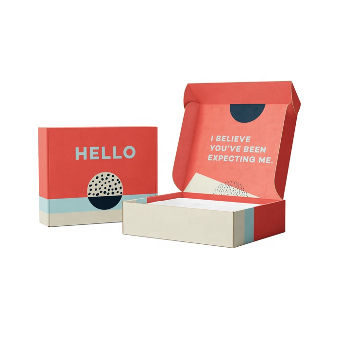 Custom Printed Black/White/Kraft Strong Shipping Carton Corrugated Cardboard Mailer Paper Packaging Box