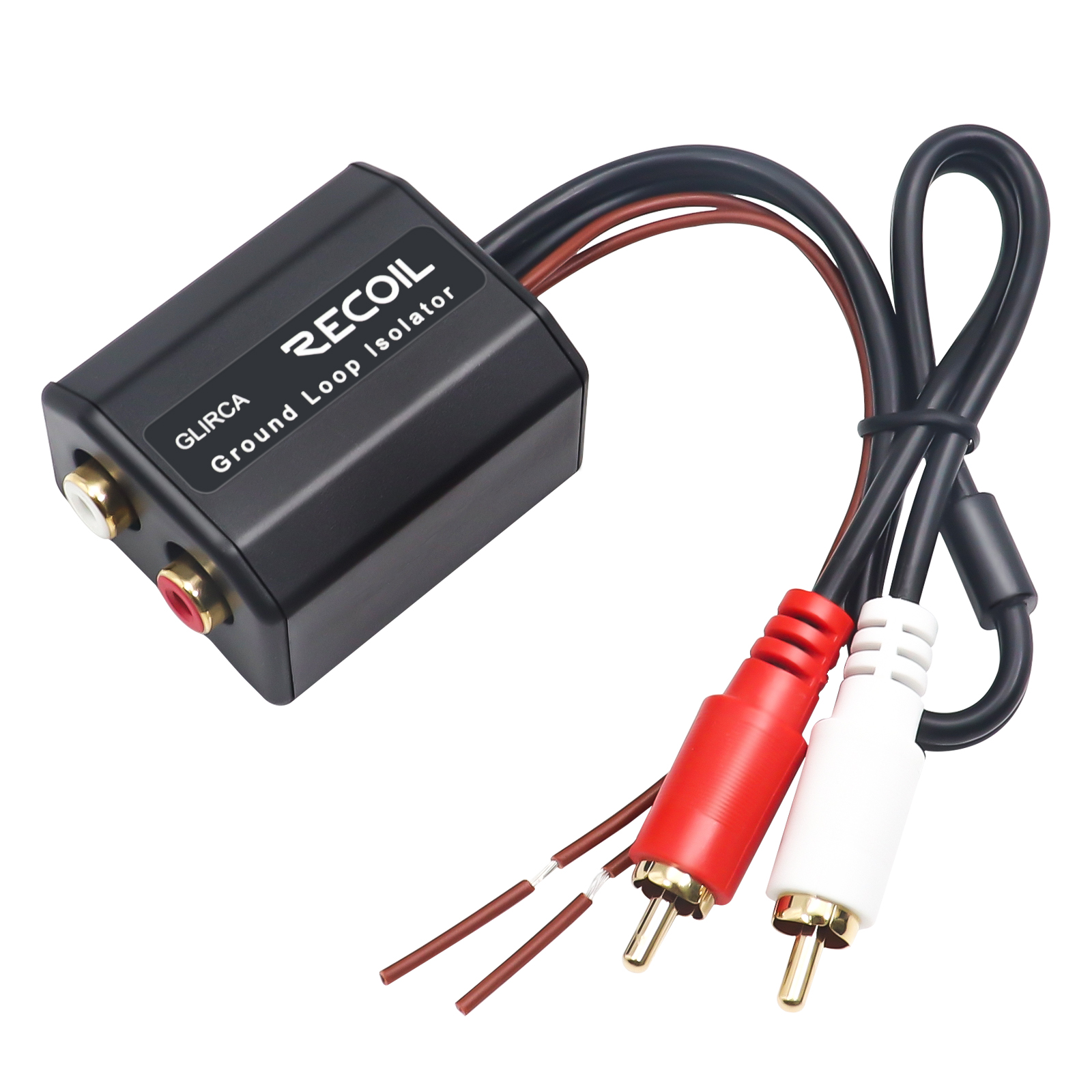 Край glirca 2-х канальный RCA стерео контура заземления Изолятор, предназначенный для аудио сигналы, устранение шума