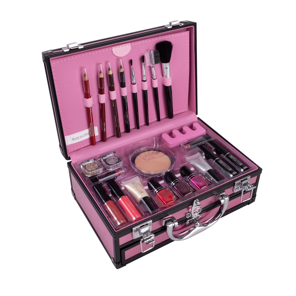 Christmas 2021 gifts Box Packaging Gift Good Quality New Arrivals Luxury Pink Cosmetic Packaging Girls Cosmetic Set