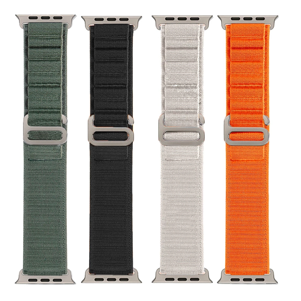 Ремешок Alpine для Apple Watch Band 49 мм 44 мм 40 мм 45 мм 41 мм 42 мм 38 мм, нейлоновый браслет для iWatch Ultra Series 8 7 6 5 4 3 SE