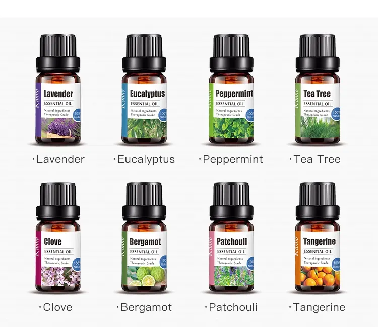 Top Quality 10ml 100% Pure therapeutic grade tea tree lavender Essential Oil bulk