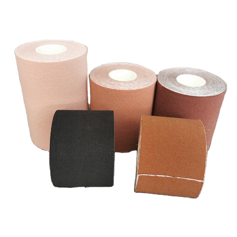 Adhesive Boob Tape waterproof Push Up Coloured Cotton Fabric Adhesive Breast Boob Tape Uplift