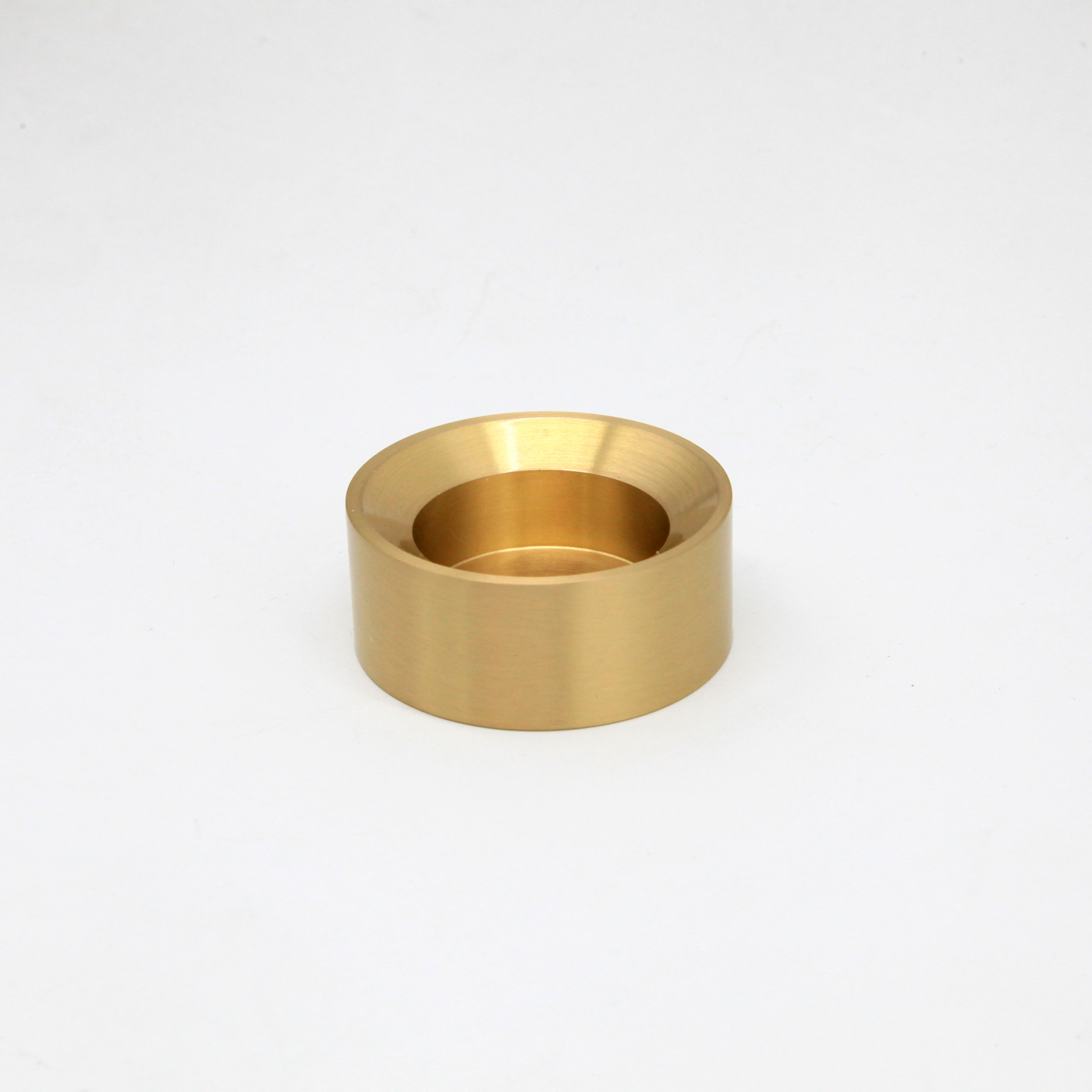 Decorative Candle Jar Metal Candlestick Small Luxury Solid Brass Candle Holder for Home Decor