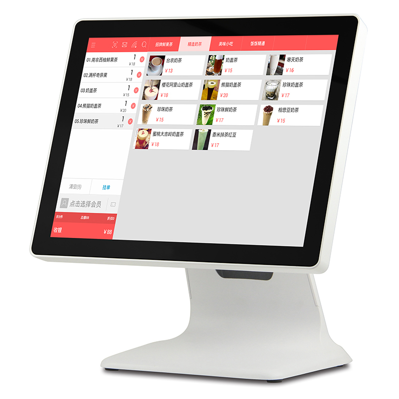 China Pos System Retail Cash Register For Restaurant Supermarket Cashier Computer Cash Register Machine 15INCH